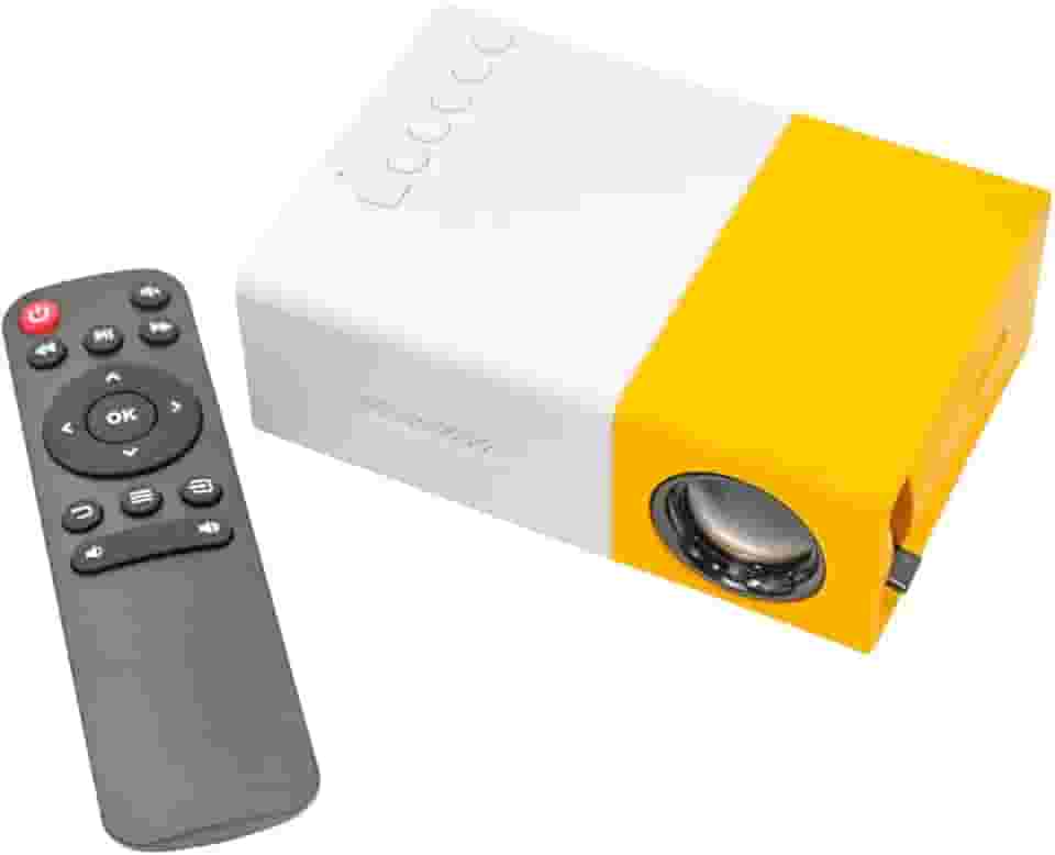 Mini Projetor Portátil 1080p Full HD LED com HDMI e USB – Projetor Compacto para Filmes, Séries, Futebol e Festas, Tela Até 60” – Cinema em Casa Fácil