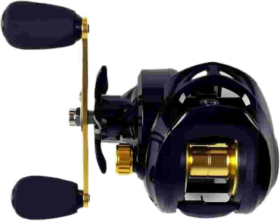 Carretilha Baitcaster Anti-Backlash 19+1 Rolamentos, Alta Velocidade 8.1:1, Força de Tração 15kg, Carretilha para Pesca Esportiva Profissional