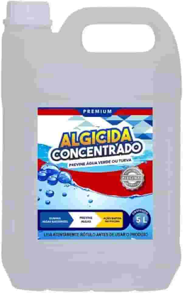 VO DOCIA, Algicida Concentrado 5 Litro Piscina Limpa Livre De Algas