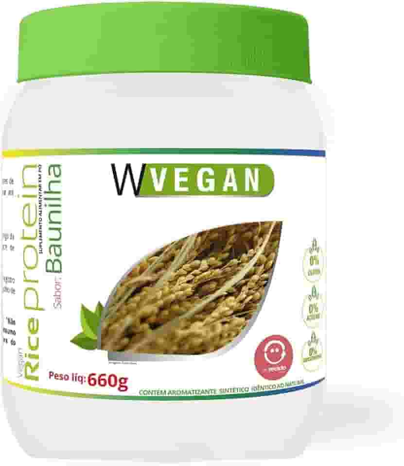 W Vegan Rice Protein 660G Sabor Baunilha