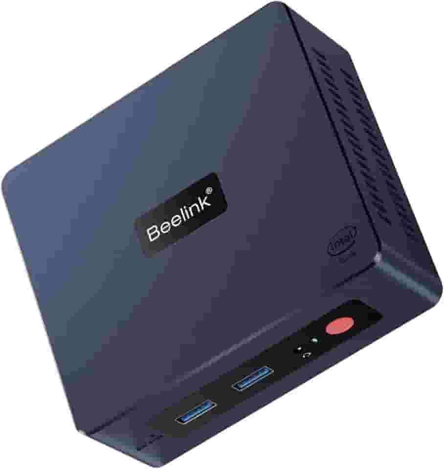 Beelink Mini S: Mini PC Intel 11ª geração 4 cores N5095, 8GB DDR4 RAM, 256GB SSD, Windows 11 Pro, Dual HDMI 4K UHD, Gigabit Ethernet, Dual WiFi/BT, VESA