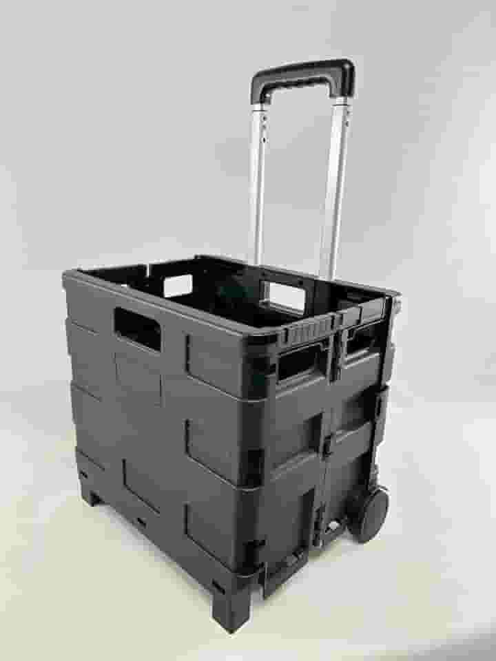 Carrinho de Compras Dobrável VGHome Plástico tipo caixa