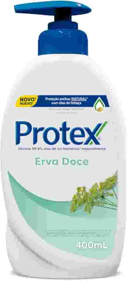 Sabonete Líquido Antibacteriano para as Mãos Protex Erva Doce 400ml