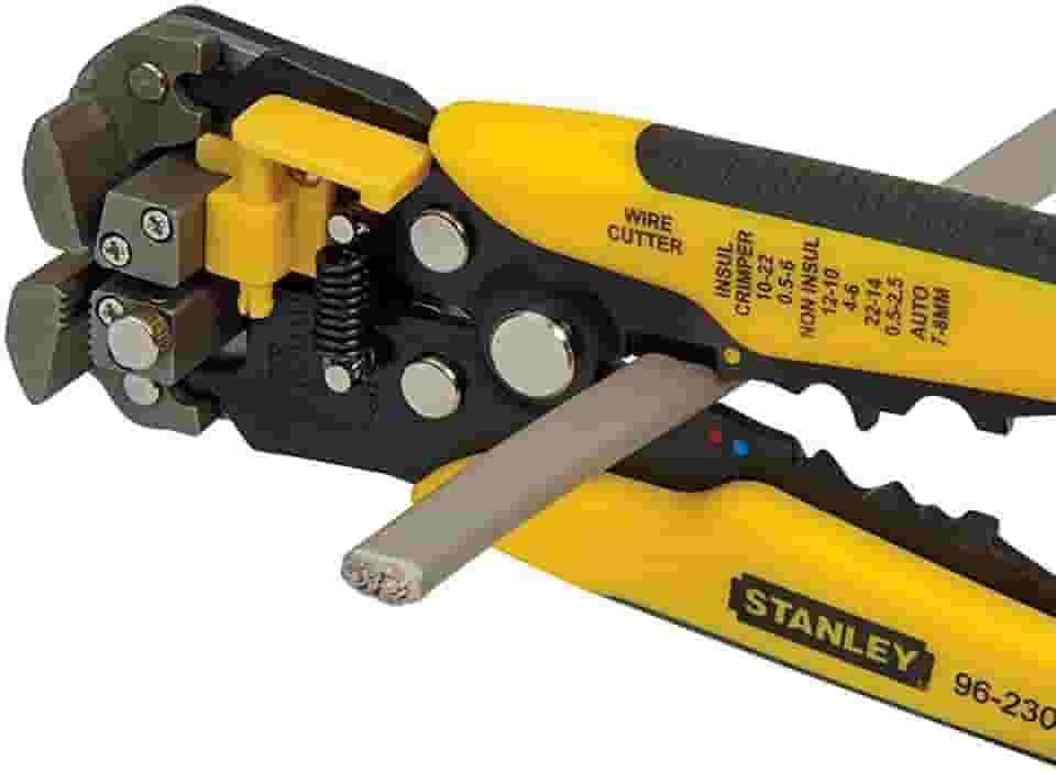 STANLEY Alicate Universal de Precisão, Desencapador e Crimpador de Fios de 8 Pol, 203mm