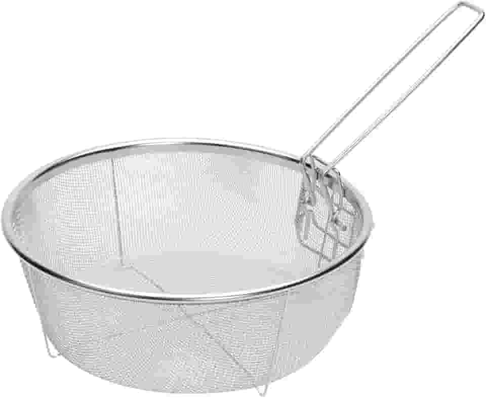 Mimo Style Cesto Multiuso 22cm, Feito Inteiramente em Aço Inoxidável. Perfeito Para Fritar, Escorrer Massa, Escorrer Legumes ou Pode Ser Usada Para Fazer Frituras