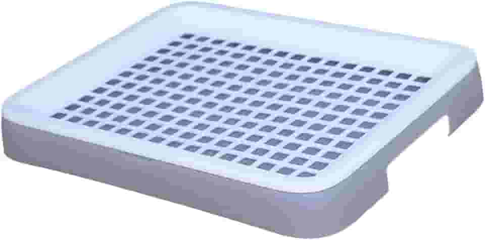 FashionCha Caixa de Areia para Coelhos, Caixa de Areia para Porquinhos-da-índia, Antirrespingos, Fácil de Limpar, Vaso Sanitário para Coelhos, Vaso Sanitário Par, Cinzento/Branco