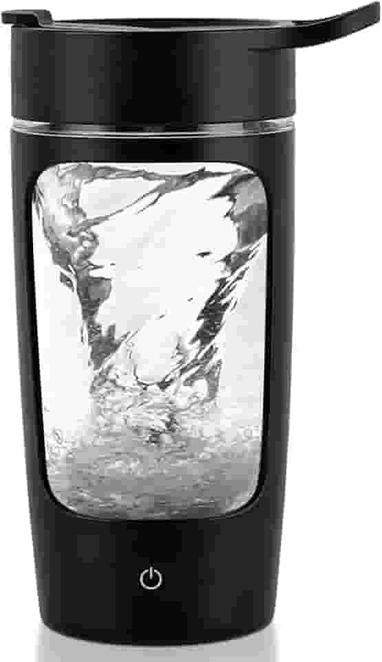 Coqueteleira elétrica, feita com Tritan – livre de BPA – Copo misturador portátil/Coqueteleira recarregável por USB para shakes de proteína e shakes de substituição de refeição, 623 g