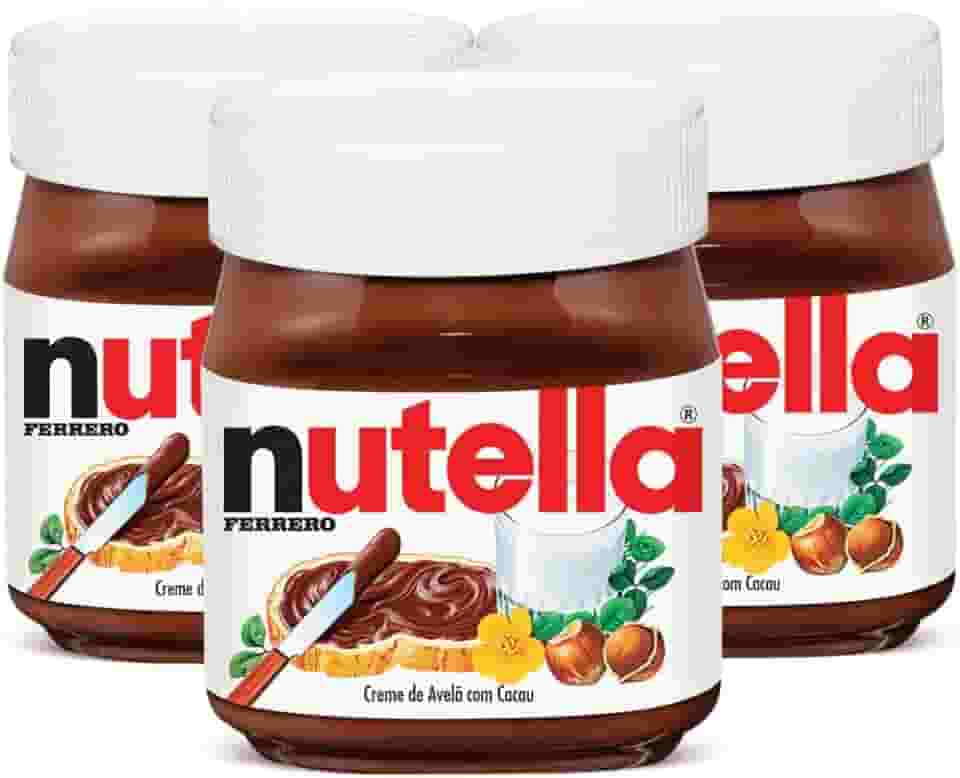 Creme de Avelã Nutella, 3 Potes de 350g