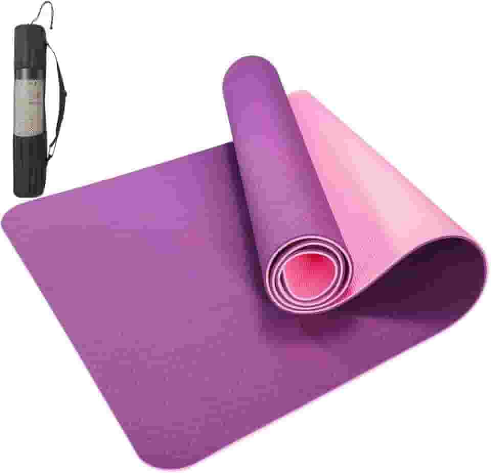Tapete Yoga Mat Pilates Exercícios TPE 6mm Com Bolsa Yangfit