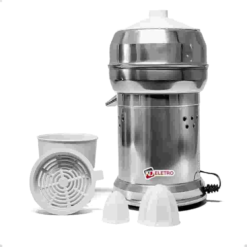 Espremedor de Frutas Aluminio BIVOLT Profissional Extrator Sucos Bares Restaurantes Cozinhas