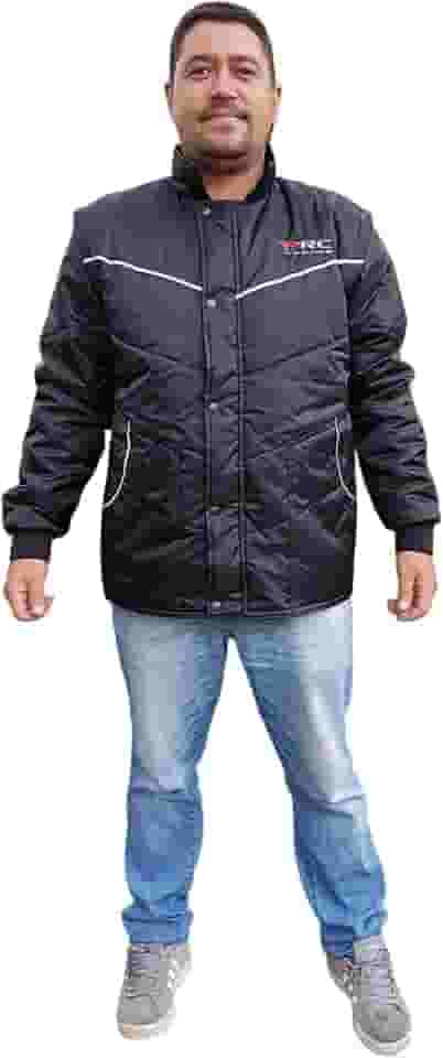 Jaqueta Piracapas PRC Racing Tradicional Preta Motoqueiro Motoboy Proteção Frio