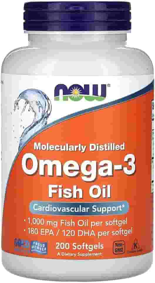 Omega 3 (200 Softgels) Now Foods - 180 Epa 120 Dha Importado