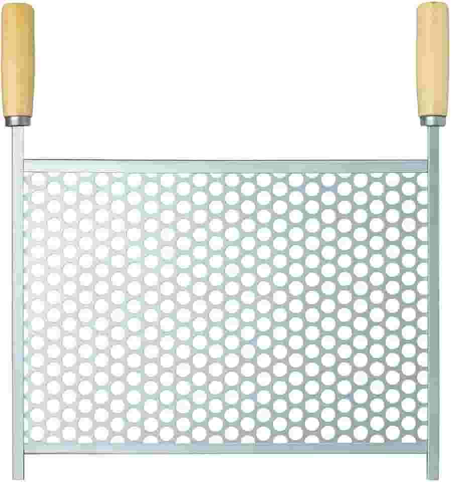 Grelha para Churrasqueira Tela Moeda, 60 x 50 cm, Metais Massuia, com Alças