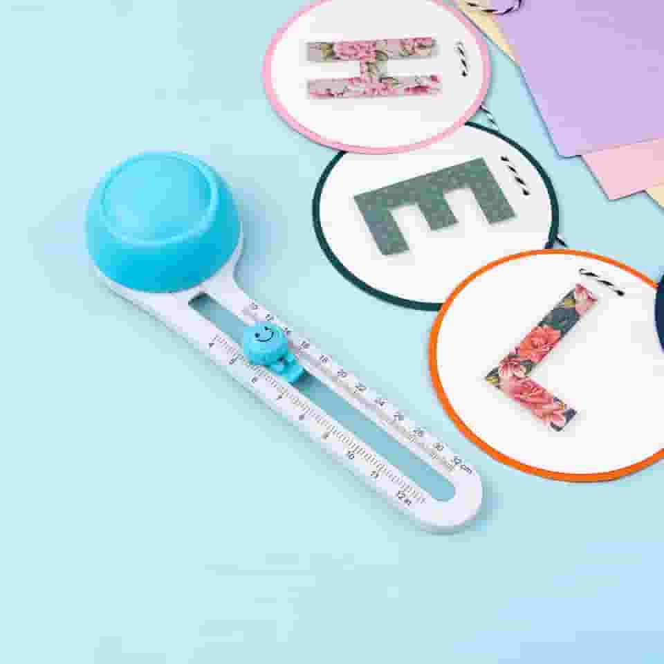 Cortador de papel circular, ajustável, redondo, cortador de papel, com 3 lâminas substituíveis, ferramenta de corte circular de 360 graus, corta círculos de 10 a 30 cm para scrapbooks, artesanato DIY