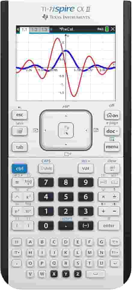 Texas Instruments Calculadora gráfica colorida TI-Nspire CX II com software estudantil (PC/Mac) branca 3,54 x 7,48