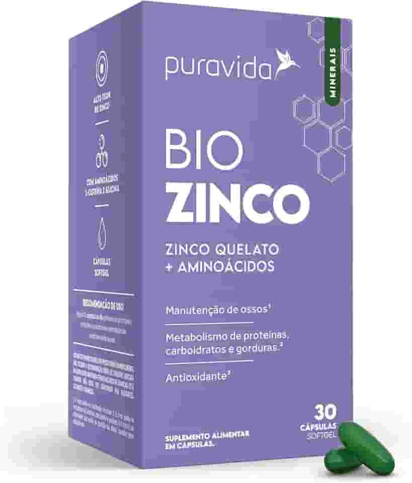 Puravida Suplemento alimentar Bio Zinco 30 cápsulas