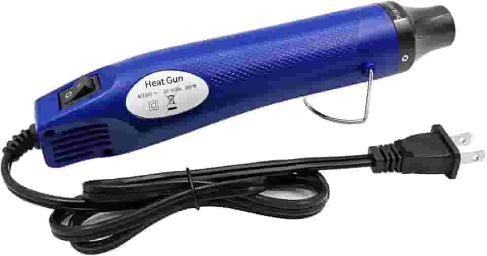 Pistola de calor, mini pistola de ar quente para artesanato faça você mesmo, ferramenta de pistola de ar quente portátil para gravação em relevo, embalagem retrátil, tinta de secagem