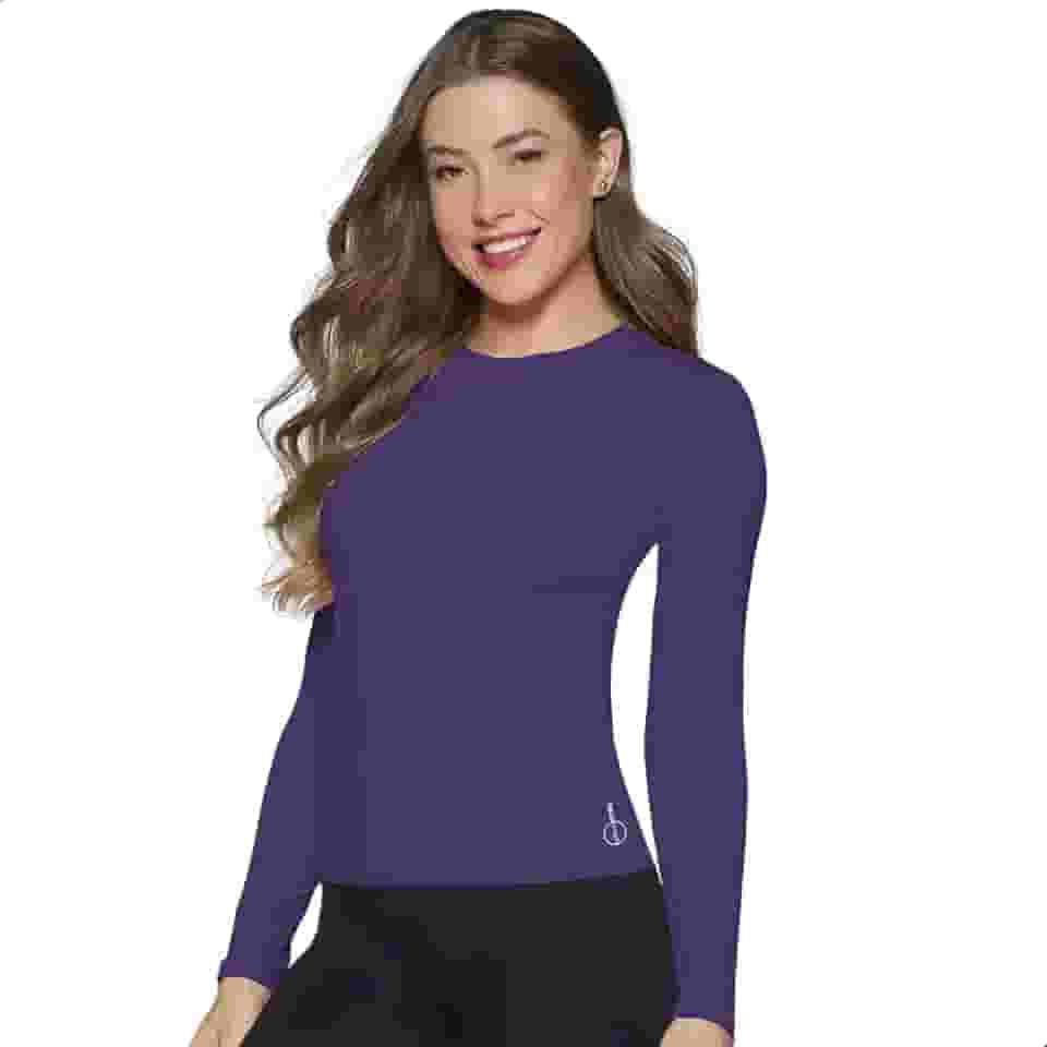 Camiseta Térmica Proteção UV Feminina Segunda Pele Academia Selene Fitness