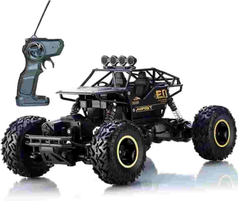 Carrinho De Controle Remoto 4x4 Monster Truck Rock Crawler 4WD Hight Speed Brush Off-Road Truggy + Bateria Extra