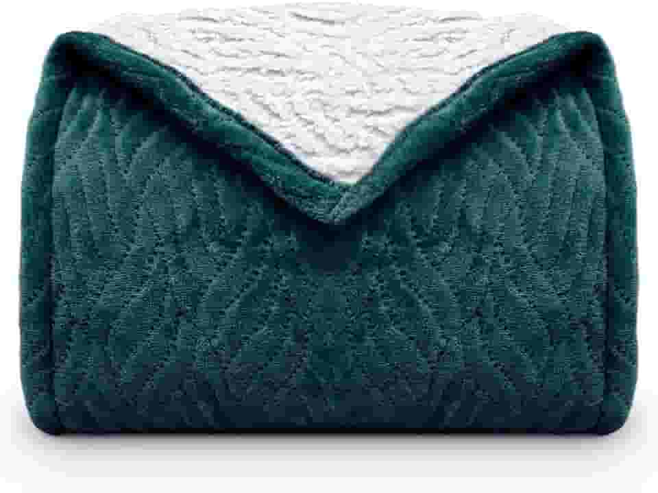 Cobertor Sherpa Glamour Solteiro 1,50x2,10 - Appel - Petróleo
