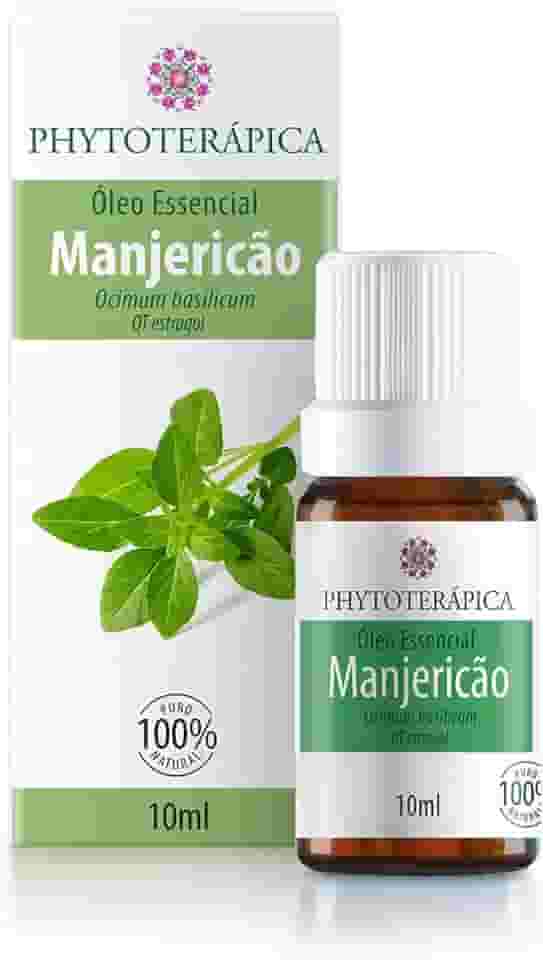 PHYTOTERAPICA- Óleo Essencial Manjericão -Para Difusor, Massagem e Aromaterapia -Indicado para concentração e foco, e promove brilho nos cabelos e pele -100% Puro e Natural -Leve Canforado, Doce, 10ml