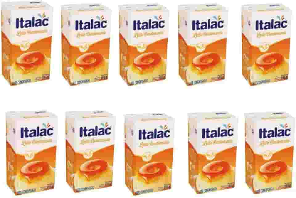 Kit com 10 Unidades Leite Condensado SEMI-DESNATADO Italac 395g
