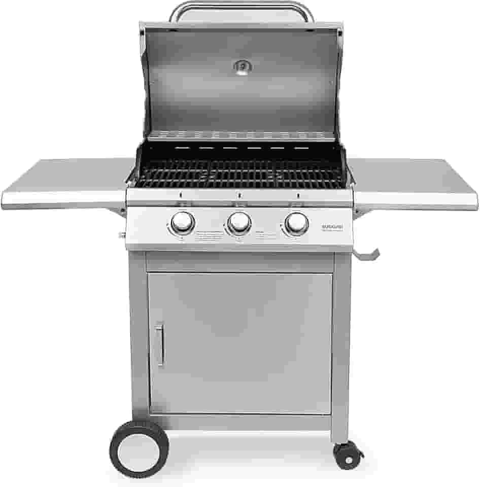 SUGGAR CHURRASQUEIRA COM CARRINHO INOX À GÁS CH5001IX