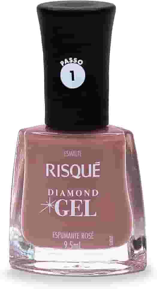 Risqué Esmalte Diamond Gel Espumante Rosé Cremoso 9 5 Ml