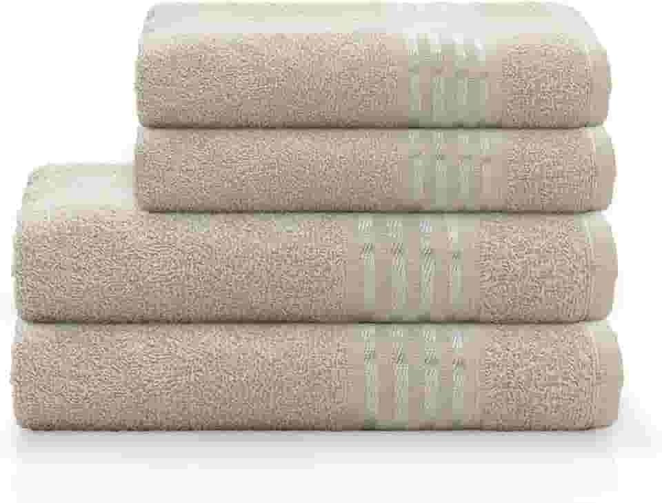 Camesa Jogo de Banho Decor Especial 4 peças Bege