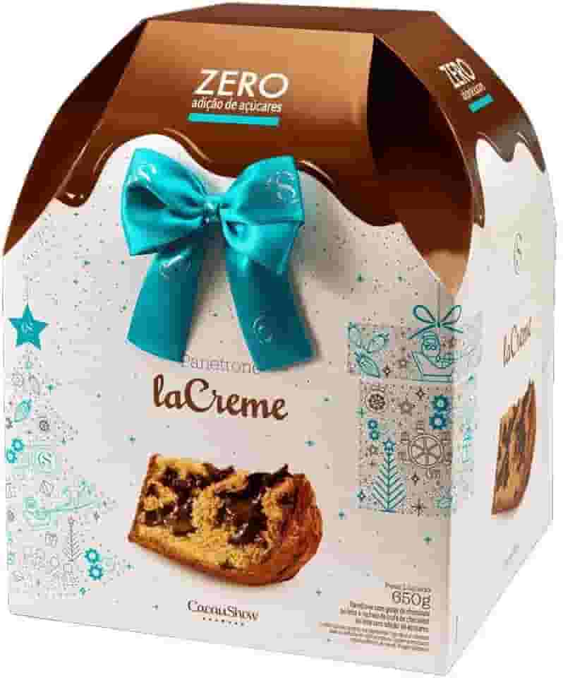 Panettone laCreme Zero Adição de Açúcar 650g Cacau Show