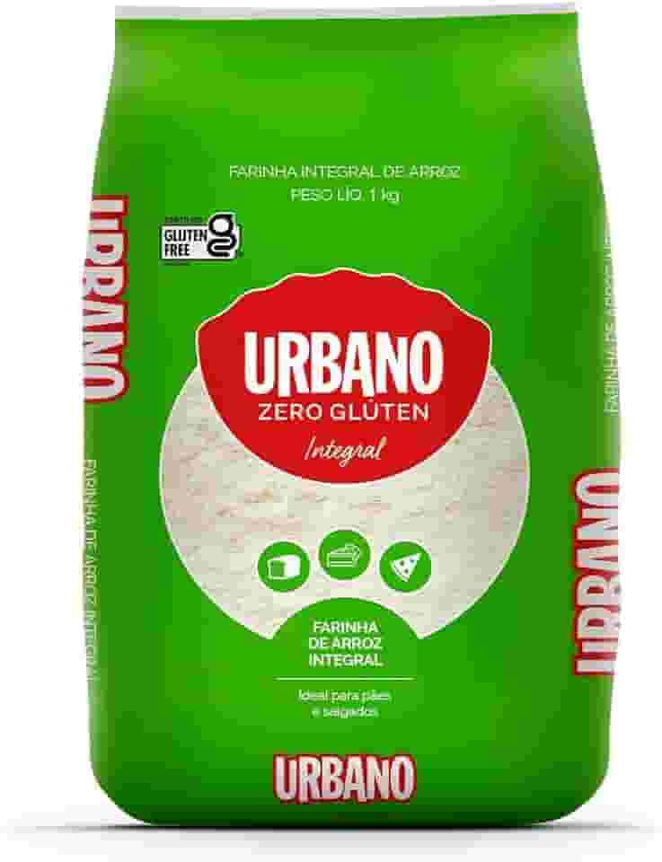 Urbano, Farinha de Arroz Integral, Zero Glúten - 1kg