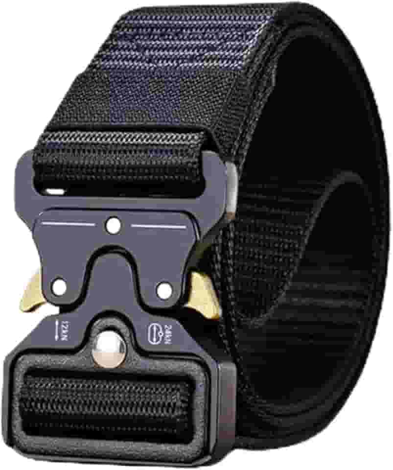 Cintos táticos masculinos estilo militar plus size cinto de trabalho de 3,8 cm com fivela de liberação rápida