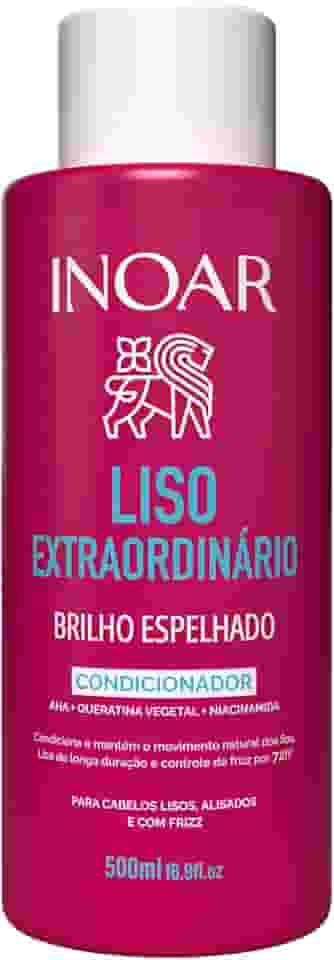 Inoar, Liso Extraordinário Condicionador Antifrizz com Brilho Espelhado 500ml