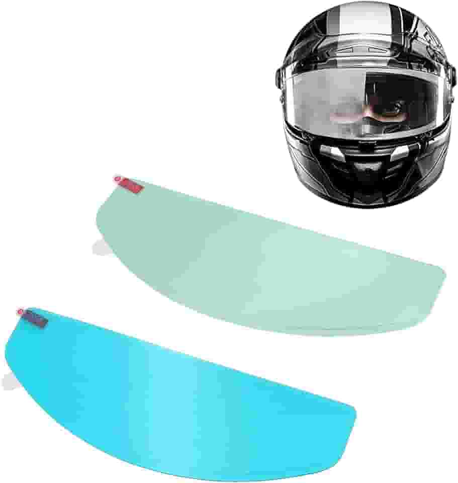 Película Antiembaçante E À Prova De Chuva Para Viseira Capacete Universal - 2 Peças, Versão Grande Lentes Motocicleta, Alternativa Às Películas Proteção Ultra Hd Inserção Pinlock, Antivapor