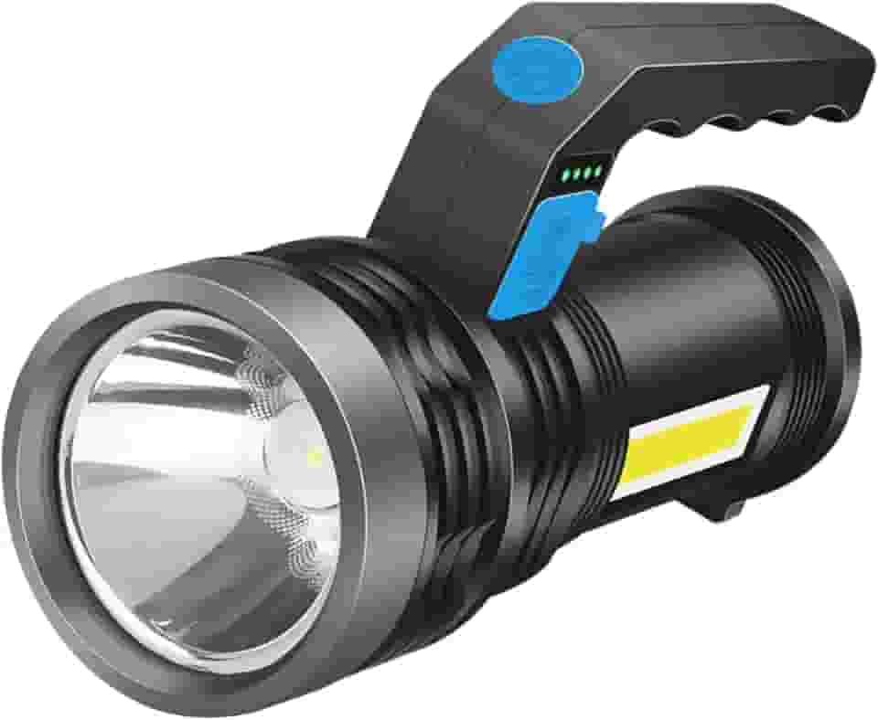 Até 2000M, de Potência, Holofote, Ao Ar Livre Holofotes Portáteis de mão, lanterna Elétrica recarregável, Lanterna USB