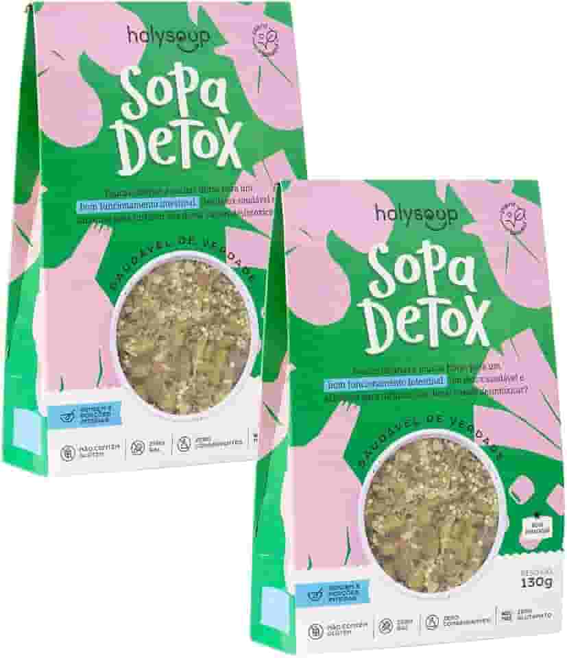 Kit 2 Und Sopa Saudável Sopa Detox HolySoup - Sem Glúten, Sem sal, Sem conservantes, Sem Glutamato