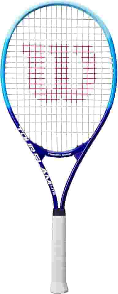 Wilson Raquete de tênis recreativa para adultos Tour Slam Lite - Tamanho de aderência 3: 11 cm, azul claro/azul escuro