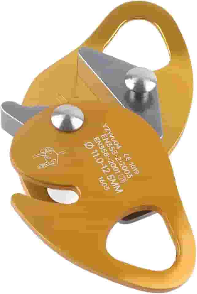 Escalada Descendente Engrenagem de Equipamento de Rappel de Trava Automática de Trava de Freio de Corda para 11-12,5 Mm de Corda Com Placa de Fricção Ajustável, Liga de Magnésio