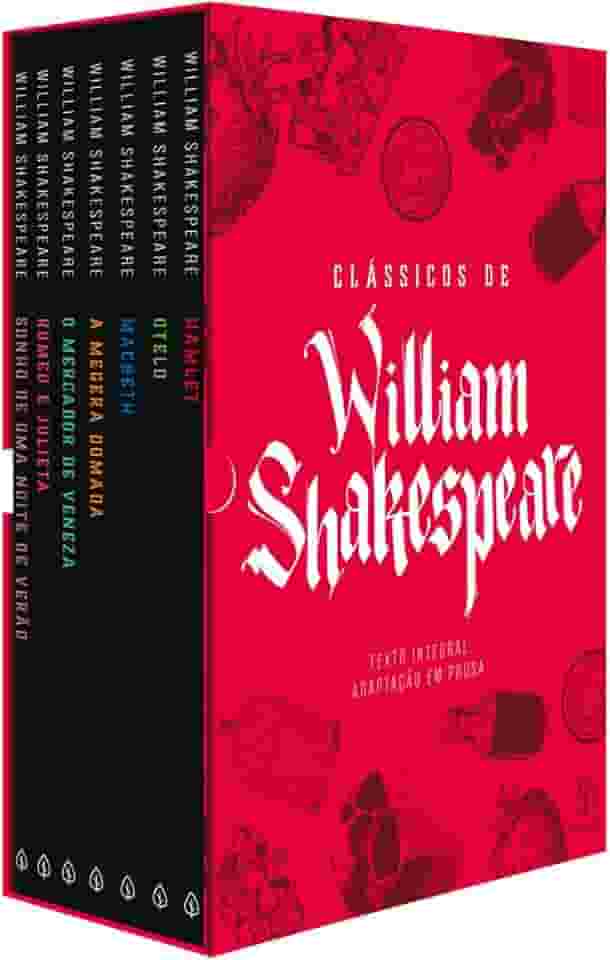 Box Clássicos de William Shakespeare - com 7 marcadores de páginas