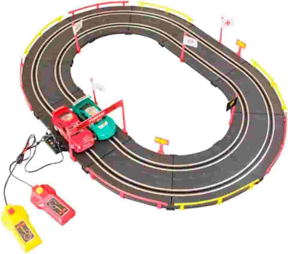 Autorama Elétrico De Corrida 50 Peças 1 Formatos 1.80 Metros