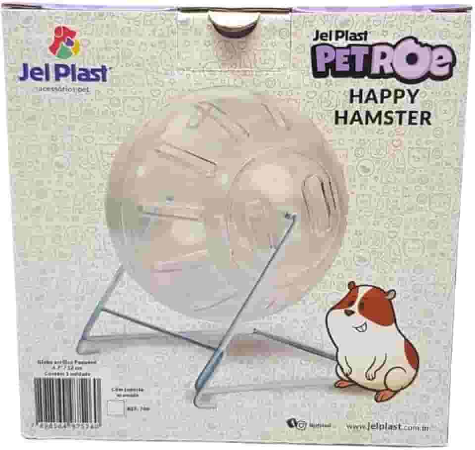 Globo de Acrílico para Hamster com Suporte Jel Plast