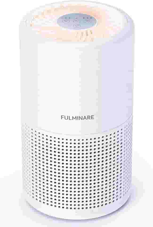 YARUIKE Purificador de Ar Silencioso com Filtro HEPA H13 e Luz Noturna para Quarto, Casa, Escritório e Sala de Estar