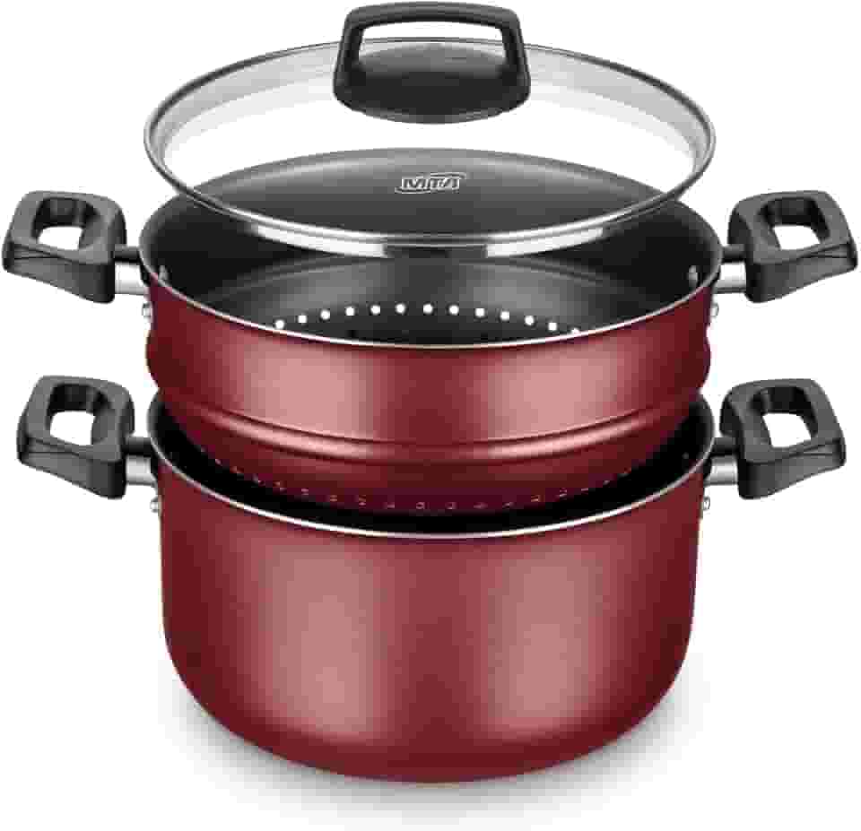 Cozivapor Panela de Cozimento A Vapor Antiaderente Cereja, MTA