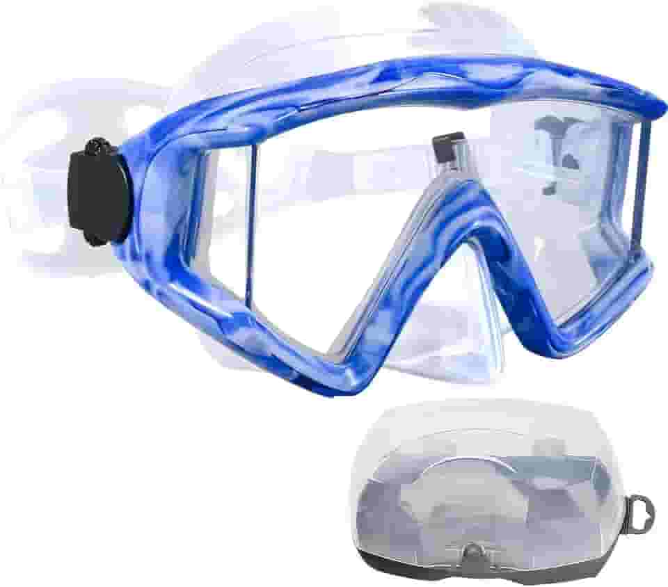 Máscara de mergulho antiembaçante, máscara de snorkel adequada para adultos, óculos de mergulho e snorkel