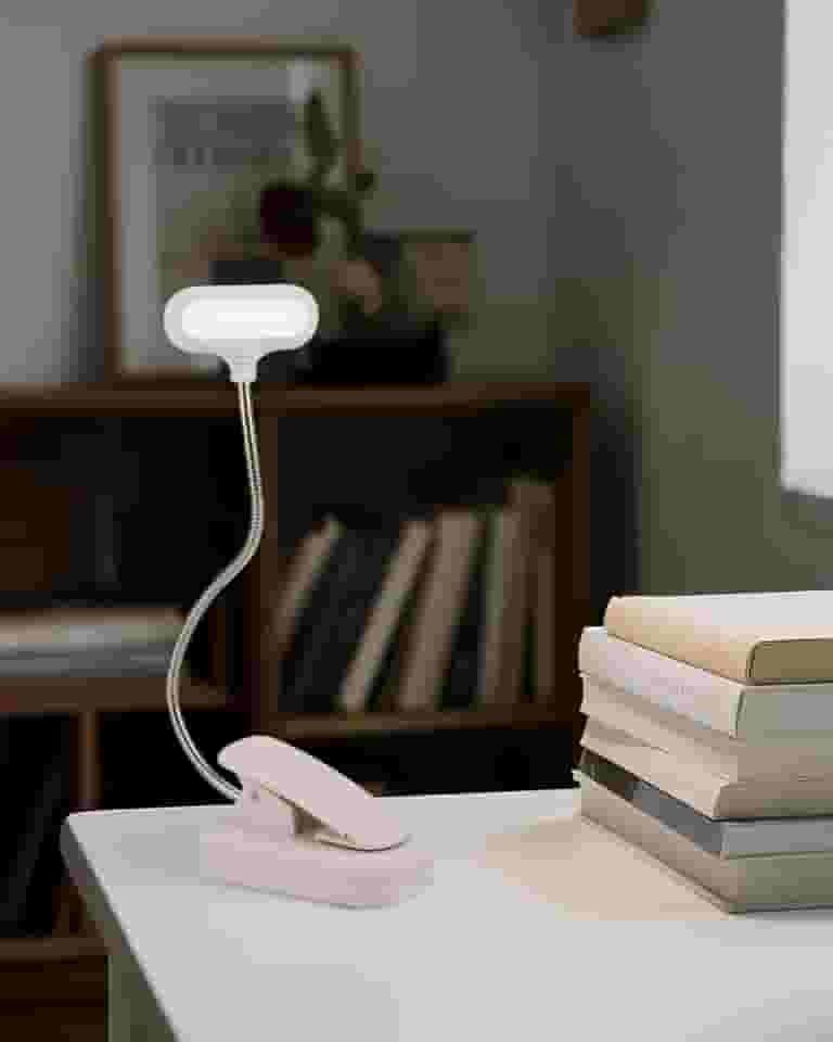 Luz de LED para leitura na cama, luz de leitura flexível com clipe para trabalhar e estudar branca LCC2385-01