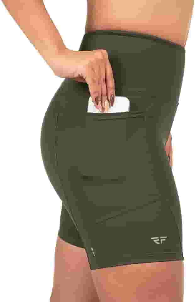 Short Com Bolso Para Corrida Academia Feminino Compressão