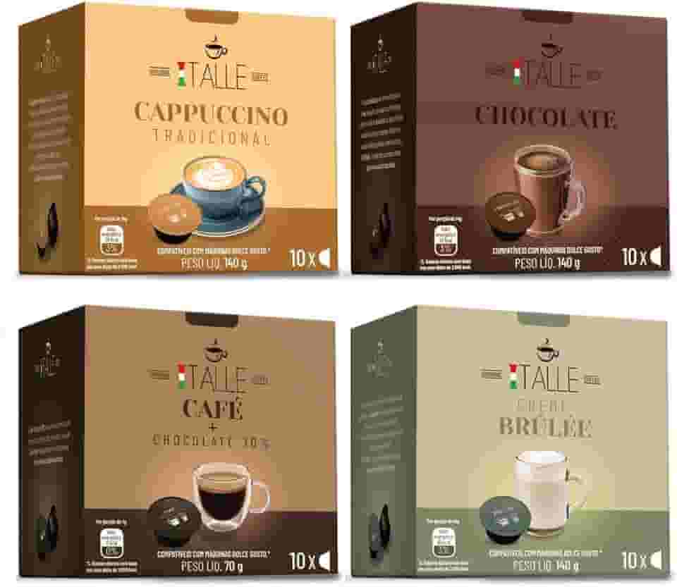 Cápsula Chocolate Cappuccino Dolce Gusto Café Italle 40 Und