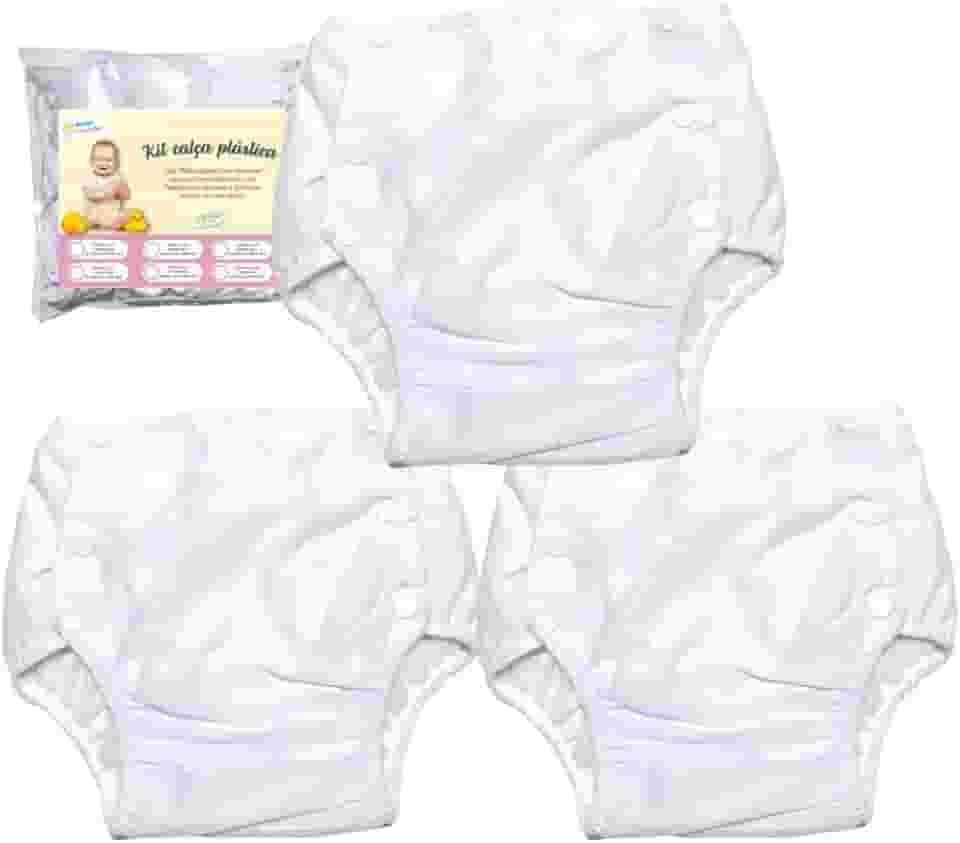 Kit 3 Fralda Plástica Impermeável Reutilizável Confortável (GG)