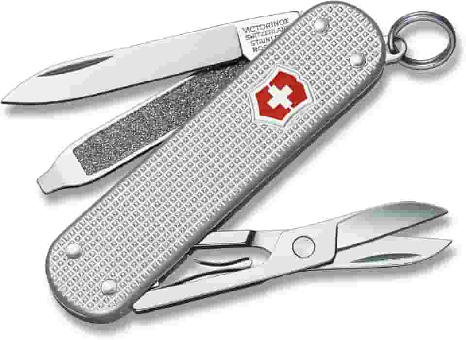 Canivete Victorinox Classic Alox, Prata, 5 funções