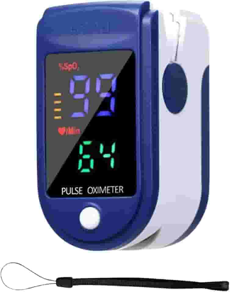 Oxímetro Digital de Dedo, Medidor Saturação Sangue, Pilha, AVIBES